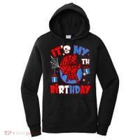 It'S My 6th Birthday Spider Theme Party Boy Birthday Present Women's Hoodie thumb 0