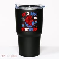 It'S My 6th Birthday Spider Theme Party Boy Birthday Present Tumbler thumb 0