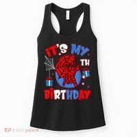 It'S My 6th Birthday Spider Theme Party Boy Birthday Present Women's Tank Top thumb 0