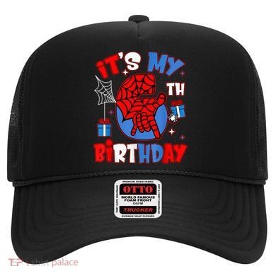 It'S My 6th Birthday Spider Theme Party Boy Birthday Present Hat
