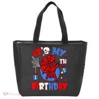 It'S My 6th Birthday Spider Theme Party Boy Birthday Present Tote Bag thumb 0