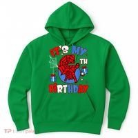 It'S My 6th Birthday Spider Theme Party Boy Birthday Present Hoodie thumb 0