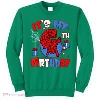 It'S My 6th Birthday Spider Theme Party Boy Birthday Present Sweatshirt thumb 0