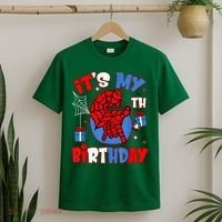 It'S My 6th Birthday Spider Theme Party Boy Birthday Present T-Shirt thumb 2