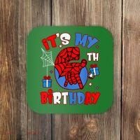 It'S My 6th Birthday Spider Theme Party Boy Birthday Present Coaster thumb 0