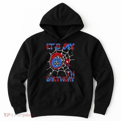 Its My 6th Birthday Spider Web 6 Year Old Hoodie