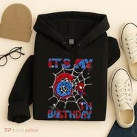 Its My 6th Birthday Spider Web 6 Year Old Hoodie thumb 4