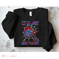 Its My 6th Birthday Spider Web 6 Year Old Sweatshirt thumb 2