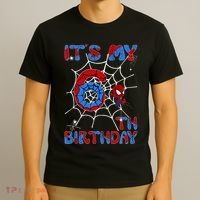 Its My 6th Birthday Spider Web 6 Year Old T-Shirt thumb 3