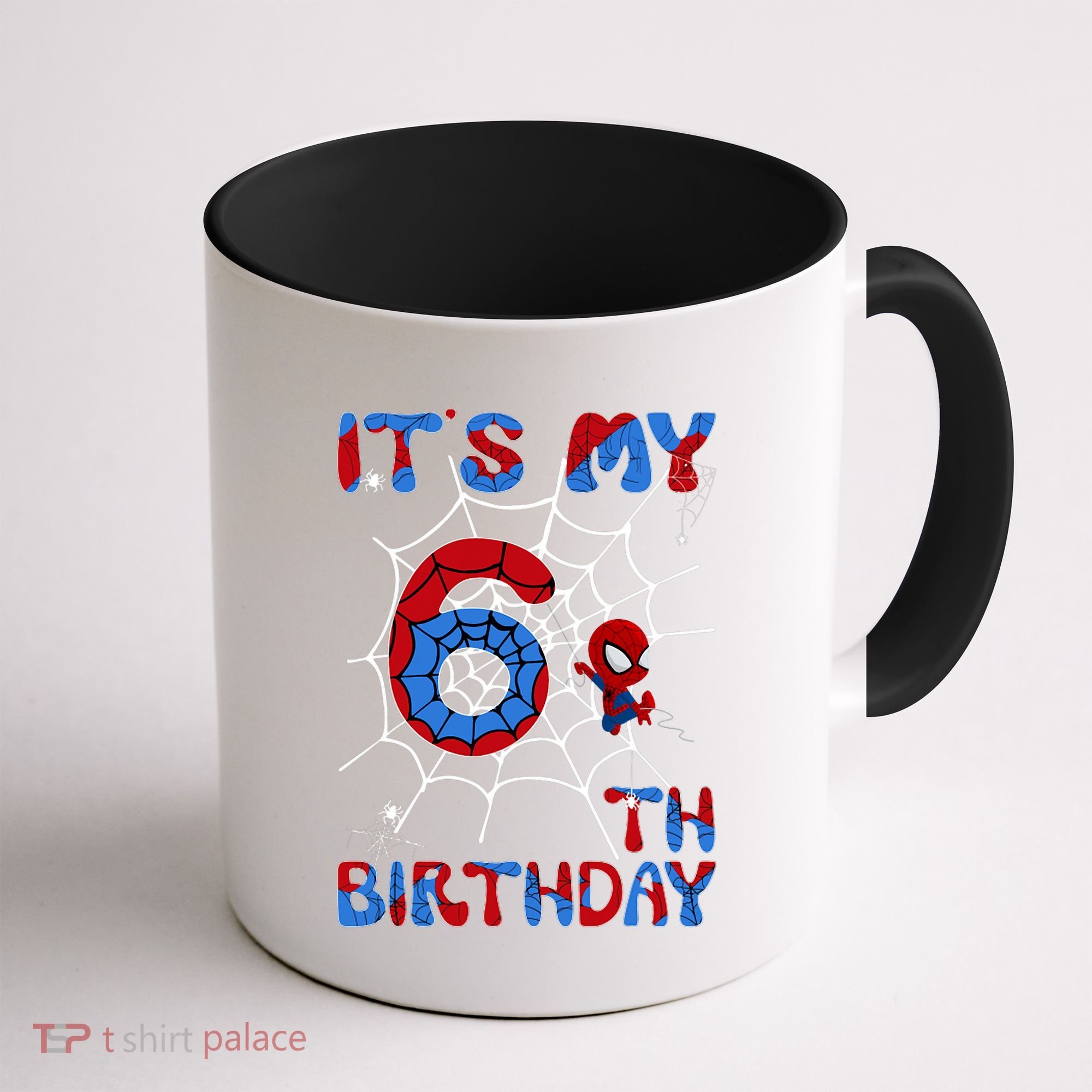 Its My 6th Birthday Spider Web 6 Year Old Coffee Mug