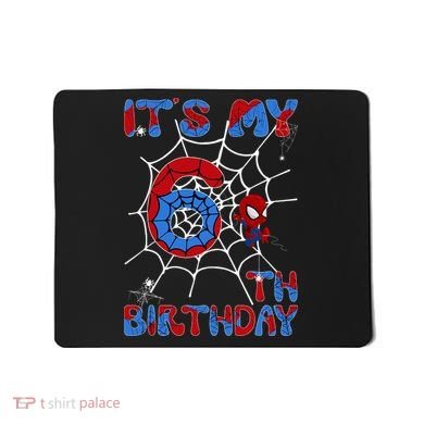 Its My 6th Birthday Spider Web 6 Year Old Mousepad