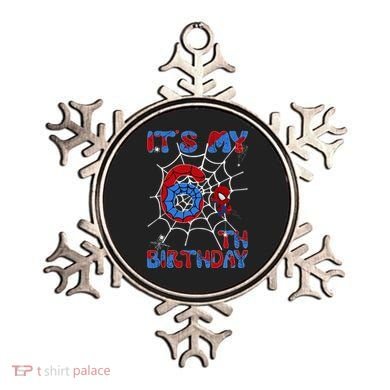 Its My 6th Birthday Spider Web 6 Year Old Ornament