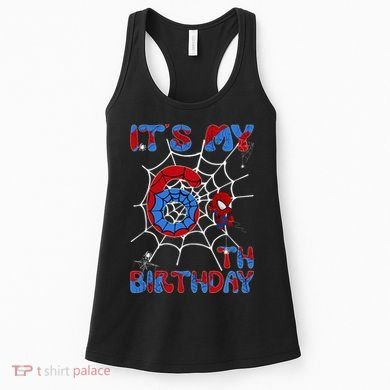 Its My 6th Birthday Spider Web 6 Year Old Women's Tank Top