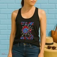 Its My 6th Birthday Spider Web 6 Year Old Women's Tank Top thumb 2