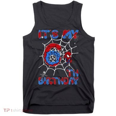 Its My 6th Birthday Spider Web 6 Year Old Tank Top