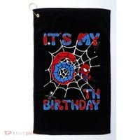 Its My 6th Birthday Spider Web 6 Year Old Golf Towel thumb 0