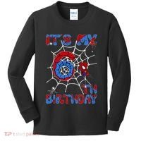 Its My 6th Birthday Spider Web 6 Year Old Kids Long Sleeve Shirt thumb 0