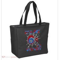 Its My 6th Birthday Spider Web 6 Year Old Tote Bag thumb 2