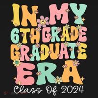 In My 6th Grade Graduate Era Groovy Last Day Of Sixth Grade Cute Gift Women's Hoodie thumb 2