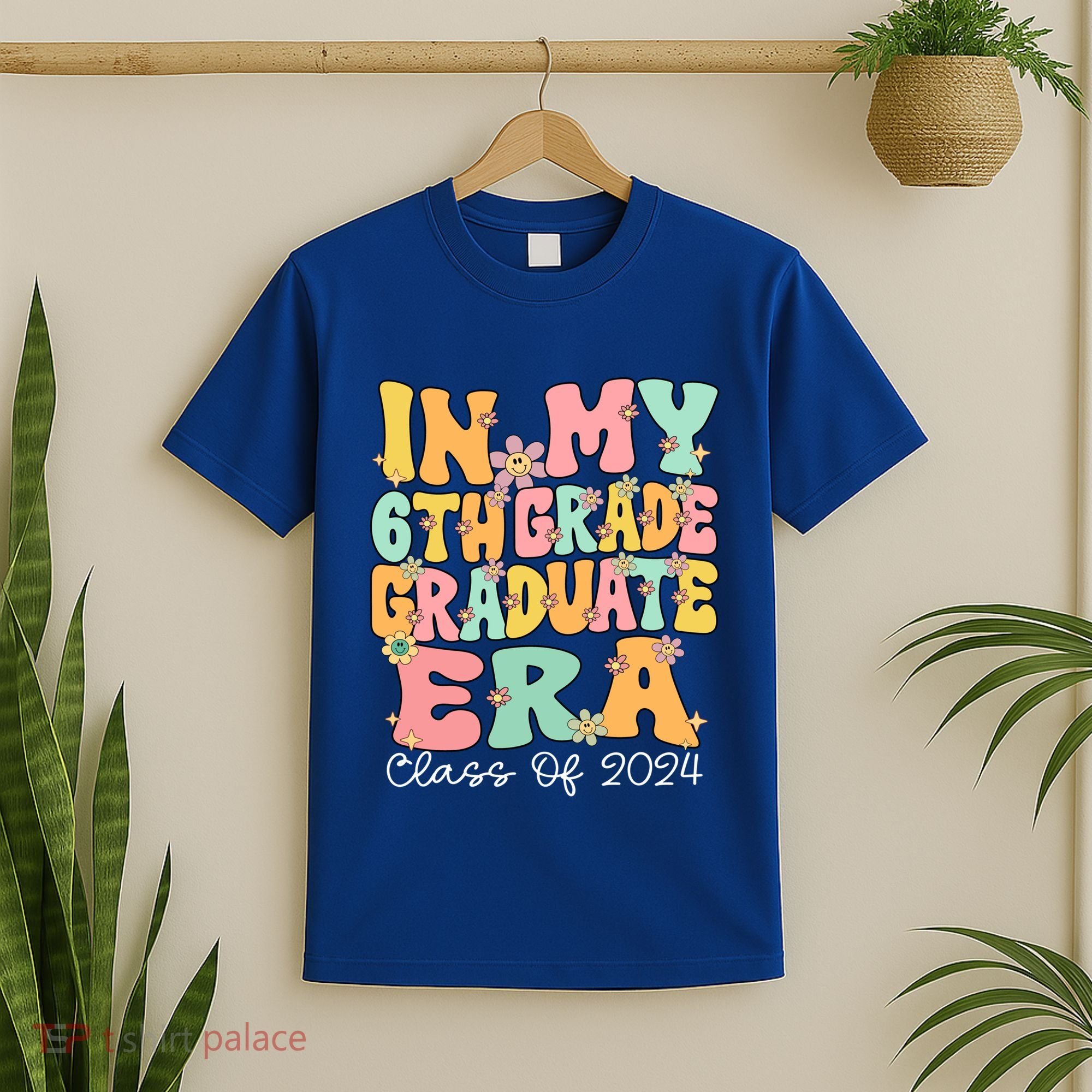 In My 6th Grade Graduate Era Groovy Last Day Of Sixth Grade Cute Gift T-Shirt