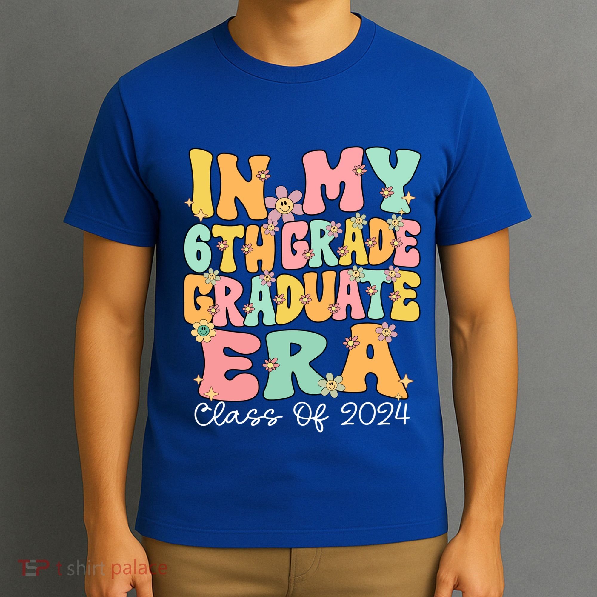 In My 6th Grade Graduate Era Groovy Last Day Of Sixth Grade Cute Gift T-Shirt