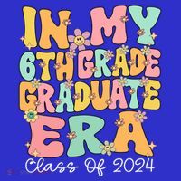 In My 6th Grade Graduate Era Groovy Last Day Of Sixth Grade Cute Gift Women's Tank Top thumb 5