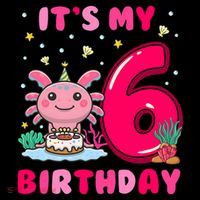 It's My 6th Birthday Girl 6 Years Old Birthday Axolotl Coffee Mug thumb 5