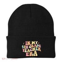 In My 6th Grade Teacher Era Back To School Retro Teacher Beanie thumb 0