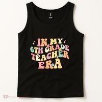 In My 6th Grade Teacher Era Back To School Retro Teacher Tank Top thumb 2