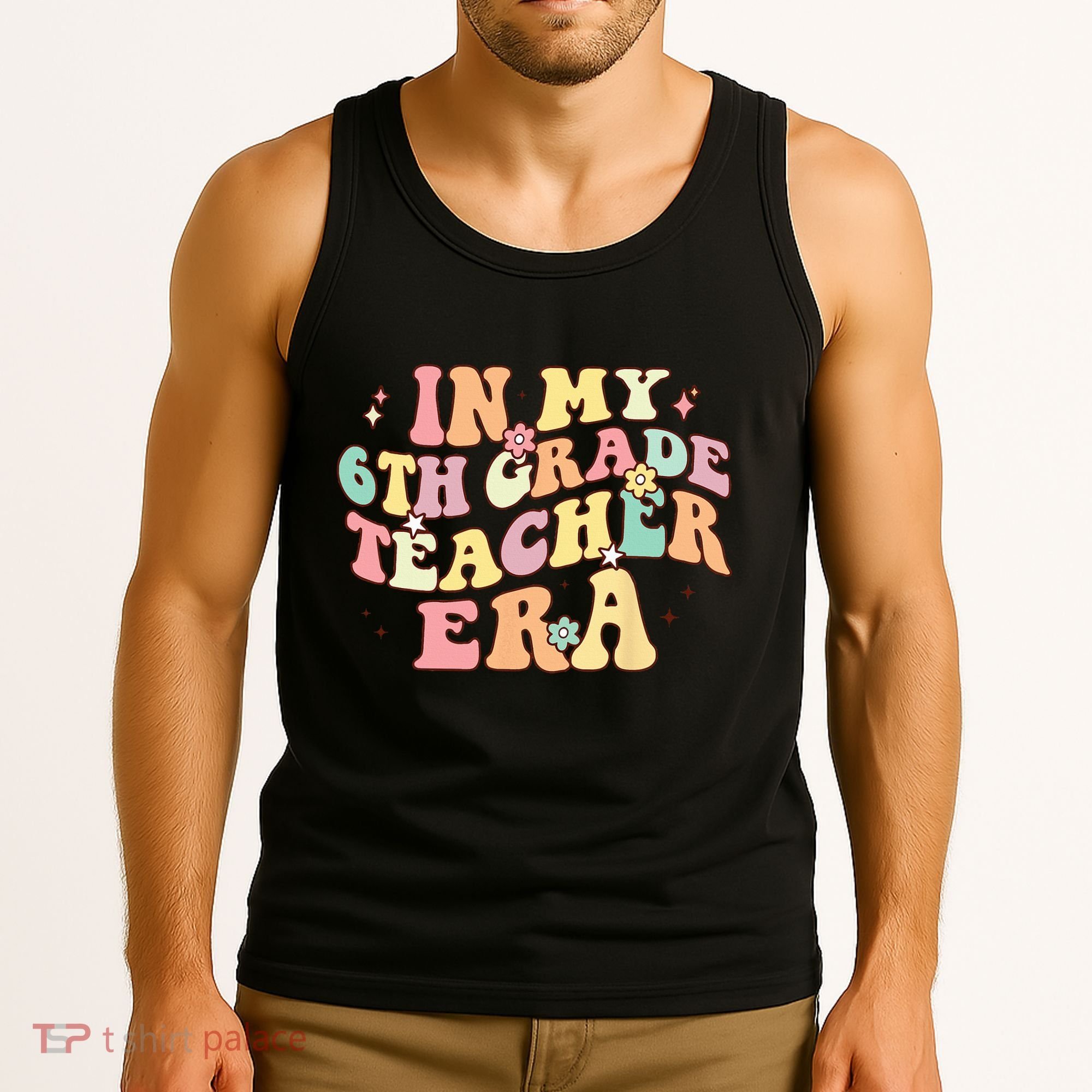 In My 6th Grade Teacher Era Back To School Retro Teacher Tank Top