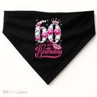 It's My 60th Birthday Cute Gift Queen 60 Years Old Shoes Crown Diamond Gift USA-Made Doggie Bandana thumb 0