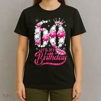 It's My 60th Birthday Cute Gift Queen 60 Years Old Shoes Crown Diamond Gift T-Shirt thumb 4