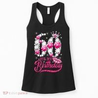 It's My 60th Birthday Cute Gift Queen 60 Years Old Shoes Crown Diamond Gift Women's Tank Top thumb 0