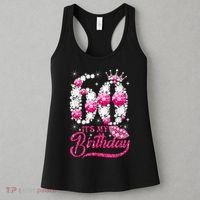 It's My 60th Birthday Cute Gift Queen 60 Years Old Shoes Crown Diamond Gift Women's Tank Top thumb 3