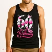 It's My 60th Birthday Cute Gift Queen 60 Years Old Shoes Crown Diamond Gift Tank Top thumb 3