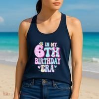 In My 6th Birthday Era Girl Gifts Six Bday 6 Year Old Women's Tank Top thumb 2