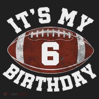 It's My 6th Birthday Boy 6 Year Old Football Player Beanie thumb 2
