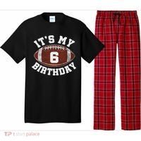 It's My 6th Birthday Boy 6 Year Old Football Player Pajama Set thumb 0