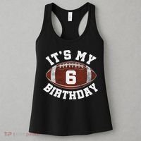 It's My 6th Birthday Boy 6 Year Old Football Player Women's Tank Top thumb 3