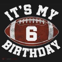 It's My 6th Birthday Boy 6 Year Old Football Player Women's Tank Top thumb 5