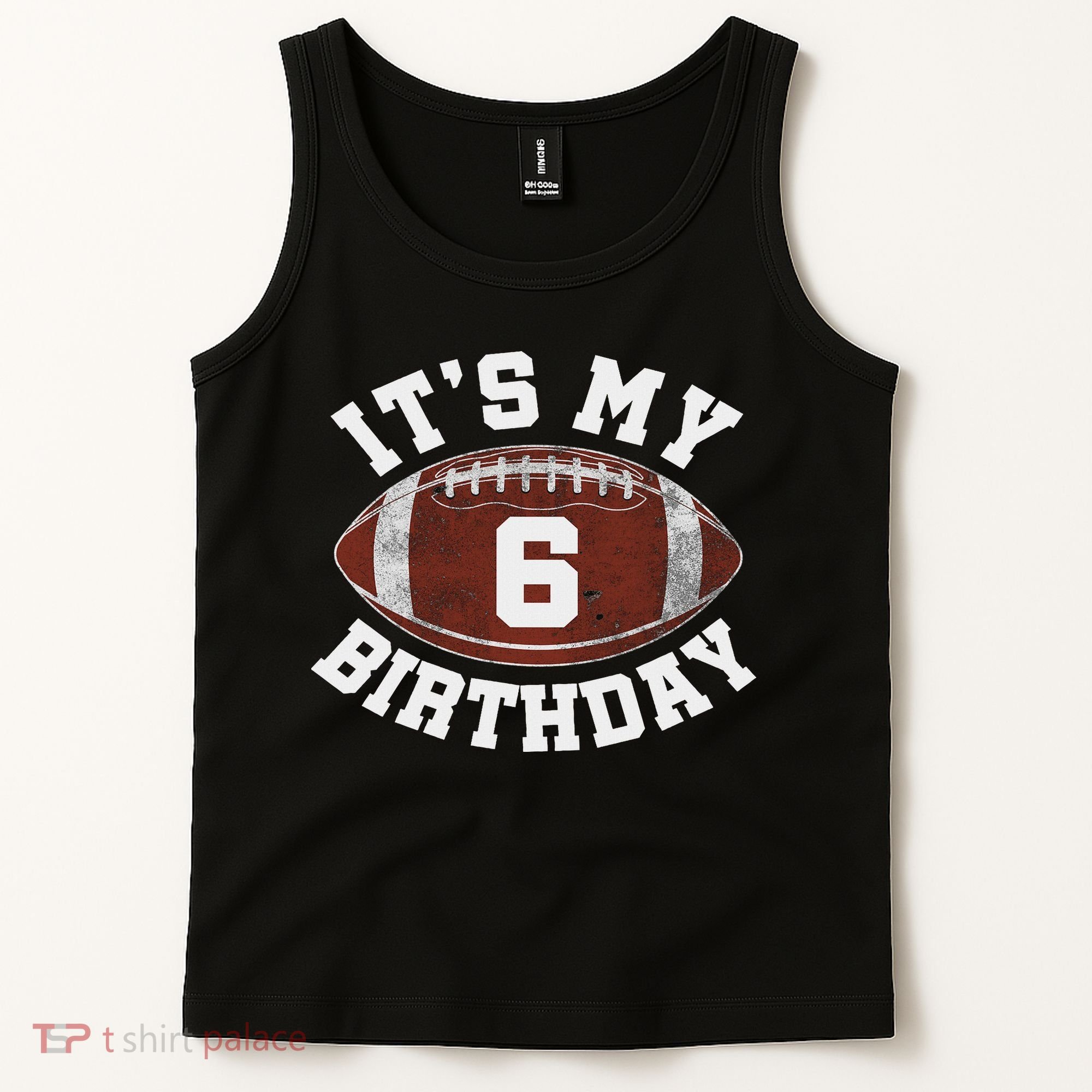 It's My 6th Birthday Boy 6 Year Old Football Player Tank Top