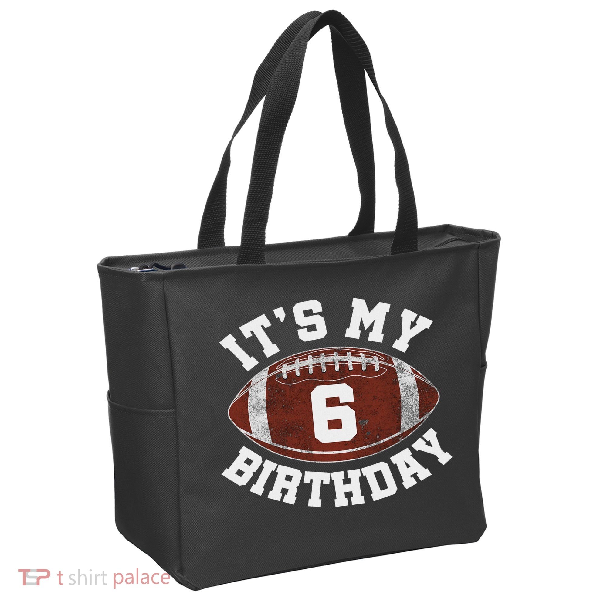 It's My 6th Birthday Boy 6 Year Old Football Player Tote Bag