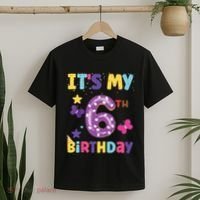 Its My 6th Birthday Sweet Dunat Girl Funny 6 Year Old T-Shirt thumb 2