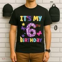 Its My 6th Birthday Sweet Dunat Girl Funny 6 Year Old T-Shirt thumb 6
