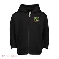 It'S My 7th Birthday 7 Year Old Gamer Pixel Birthday Boy Toddler Zip Fleece Hoodie thumb 0