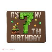 It'S My 7th Birthday 7 Year Old Gamer Pixel Birthday Boy Mousepad thumb 0