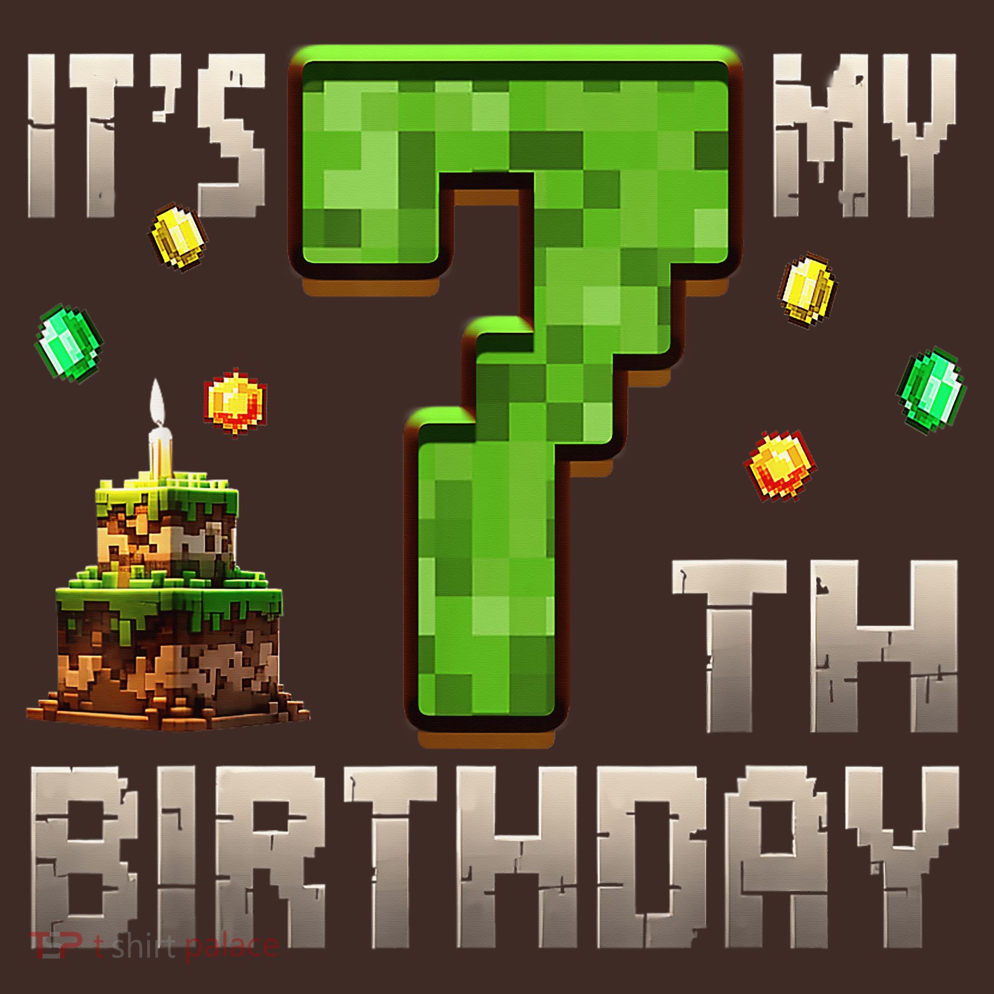 It'S My 7th Birthday 7 Year Old Gamer Pixel Birthday Boy Mousepad