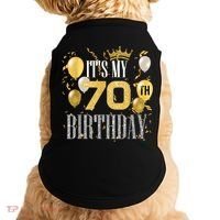 It's My 70th Birthday Cool 70 Years Old Birthday Party Doggie Tank thumb 0
