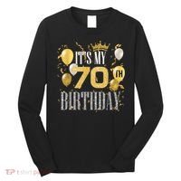 It's My 70th Birthday Cool 70 Years Old Birthday Party Long Sleeve Shirt thumb 0