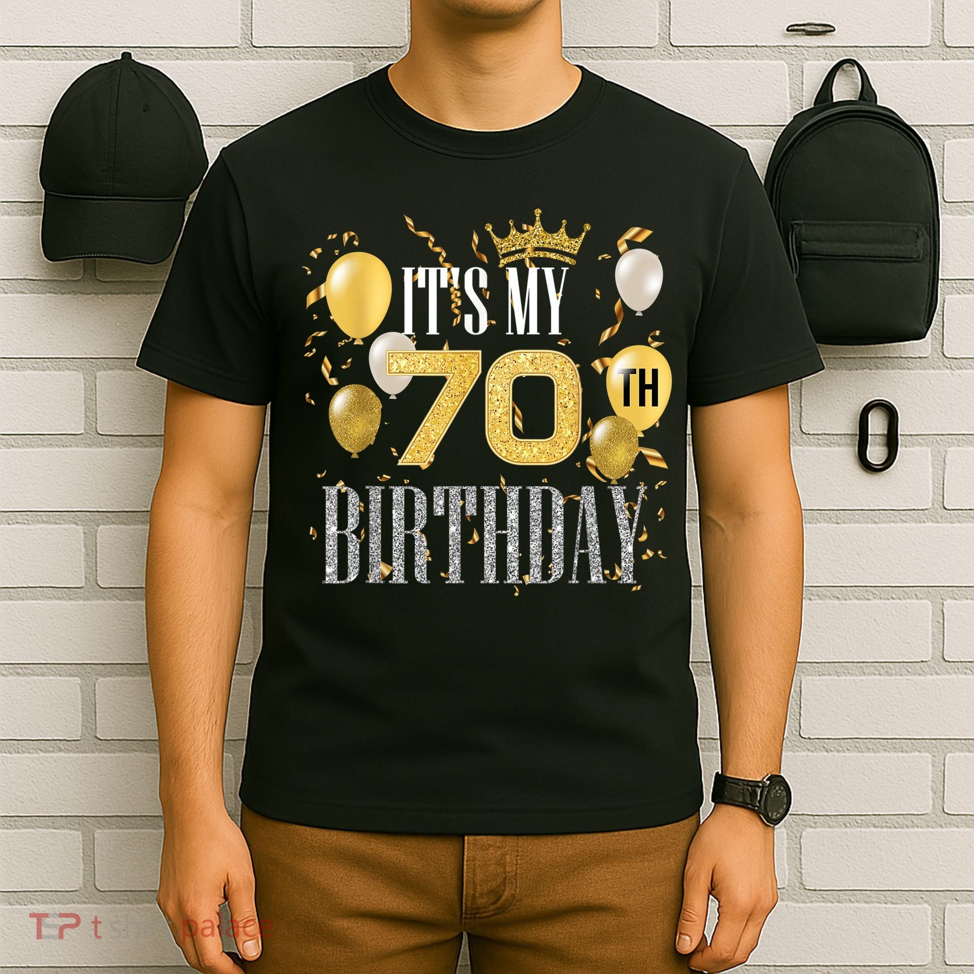 It's My 70th Birthday Cool 70 Years Old Birthday Party T-Shirt
